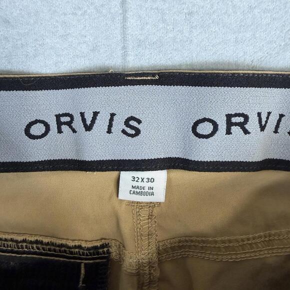 Orvis Tech Pants Mens 32x30 Khaki Trek Quick Dry 5 Pocket Jackson Nylon - Picture 5 of 7
